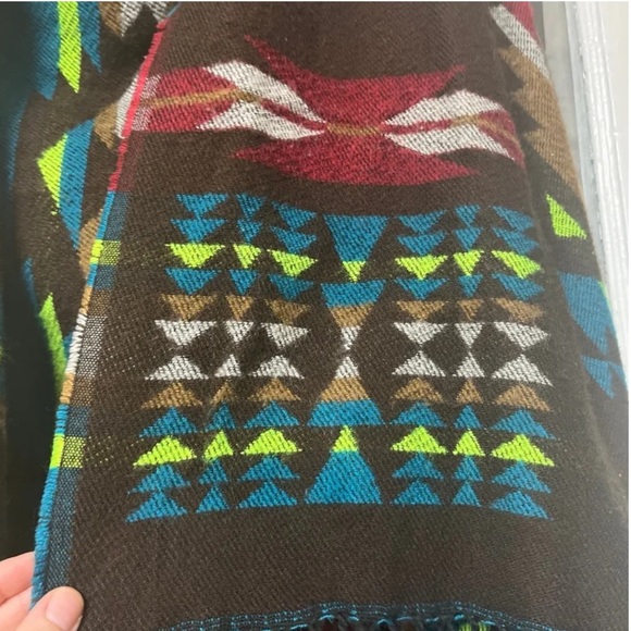 Colorful Earthbound Trading Co. hooded Cape - Picture 4 of 5